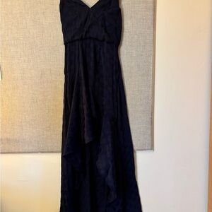 Elegant Navy High-Low Dress